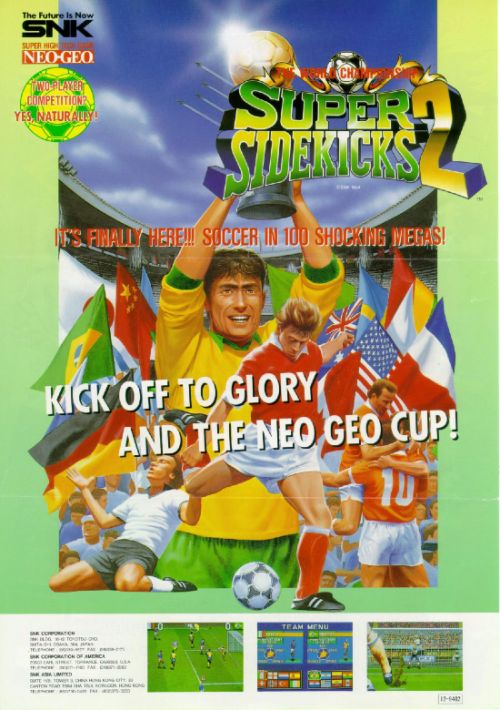 Super Sidekicks 2 The World Championship  Tokuten Ou 2 Real Fight Football game thumb